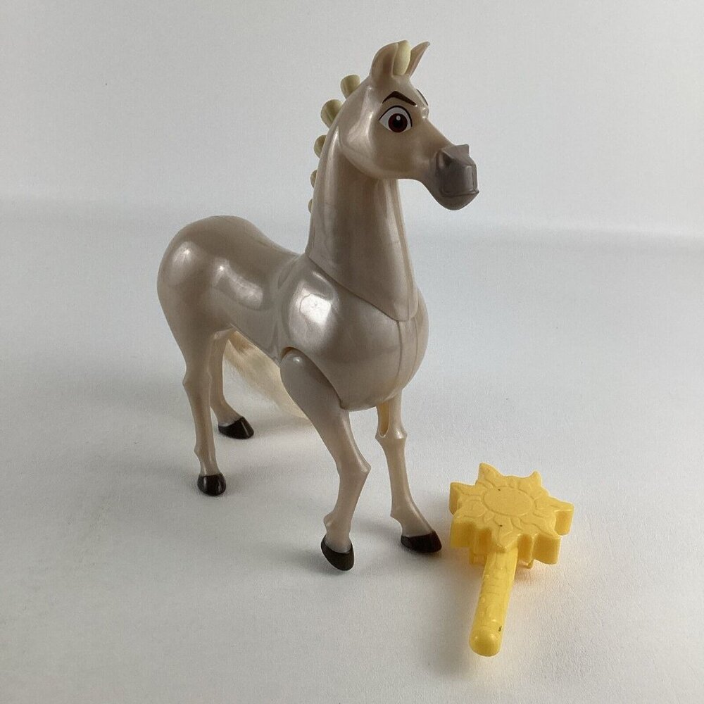 Disney Tangled Rapunzel Pet Royal Horse Maximus 9" Figure Toy Brush Lot Hasbro